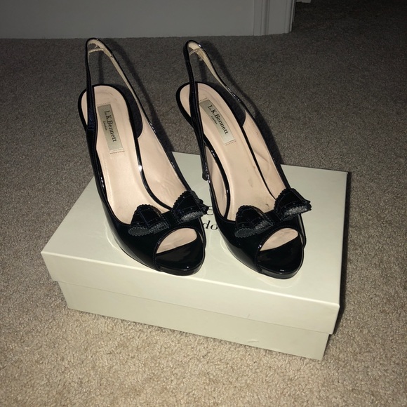 lk bennett black heels